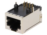 Soclu RJ45 Ecranat cu Transformator THT