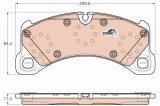 TRW GDB2004 COTEC set placute frana,frana disc