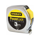 Ruleta PowerLock Stanley 0-33-218 Cu carcasa metalica 3 m X 12.7 mm