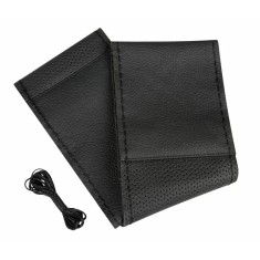 Husa volan piele Sport - Lampa - L - &Oslash; 37-39cm - Negru Garage AutoRide