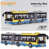 BLOCURI DE CONSTRUCȚIE CAMION AUTOBUZ AUTOBUZ ARTICULAT MODEL PENTRU COPII