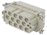 Conector HDC cu Inserturi de Contact Mamă 14 12 PE