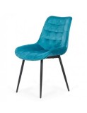 Scaun living BUC 206, catifea, picioare metalice, robust, ergonomic, 110 kg