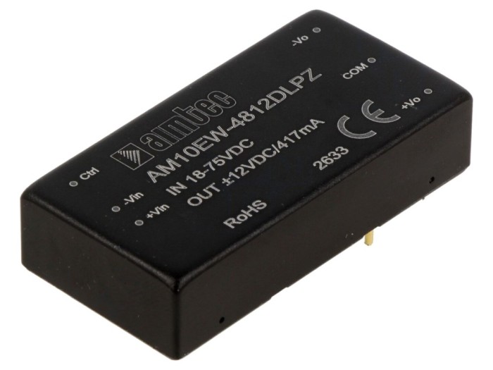 Convertor DC/DC 10W, 18&divide;75VDC
