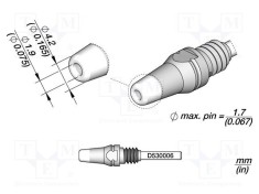Varf ciocan dezlipit JBC TOOLS 4,2x1,9mm foto