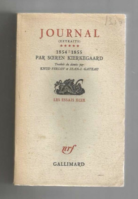 Journal 1854-1855 vol. 5 Soeren Kierkegaard foto