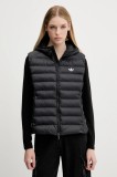 adidas Originals vestă Slim Vest culoarea negru, de tranzitie, JX2943