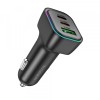 Incarcator Auto Borofone BZ28C Trophie, 60W, 3A, 1 x USB-A, 2 x USB-C, Negru
