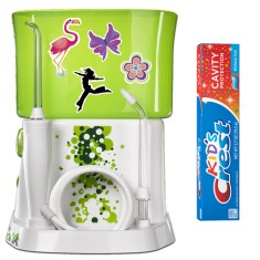 Dus Bucal pentru Copii, Waterpik WP-260, Ortodontic + Gel Albire Dinti