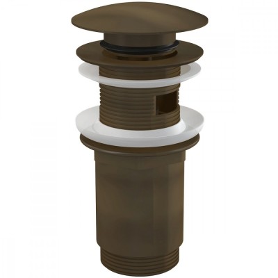 Ventil lavoar bronz antichizat CLICK CLACK 5/4&amp;amp;quot; cu preaplin foto