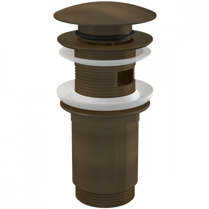 Ventil lavoar bronz antichizat CLICK CLACK 5/4&amp;quot; cu preaplin