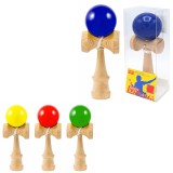 Jucarie Kendama, din lemn, bile in diverse culori