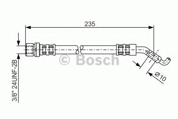 Conducta / cablu frana TOYOTA COROLLA (CDE12, ZZE12, NDE12, ZDE12) (2001 - 2007) BOSCH 1 987 476 207