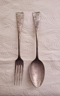 Pereche de tacamuri, marcate 90 Artur Krupp, 1891-1927 foto
