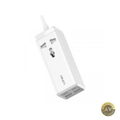 Prelungitor Ldnio SC1418 65W 5A 2 x USB-A - 2 x USB-C - 1 x Priza Alb foto