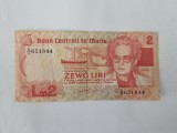 Malta 2 Liri 1967 Rara