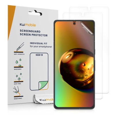 Set 3 folii de protectie Kwmobile pentru Google Pixel 7, Fata, Polimer, 59362.1 foto