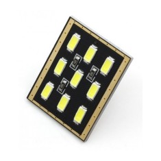Led auto T10 Canbus tip placa cu 9 SMD 5730 fara polaritate