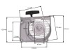 Demaror drujba compatibil Stihl MS 290, MS 310, MS 390, 029, 039