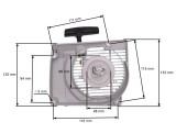 Demaror drujba compatibil Stihl MS 290, MS 310, MS 390, 029, 039