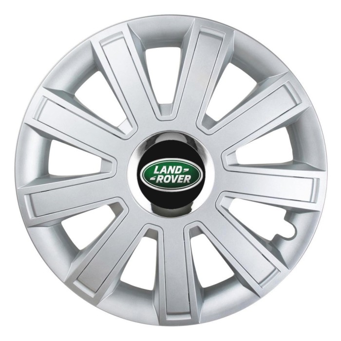 Set 4 Capace Roti, potrivite jantelor de R15, pentru Land Rover, model flash cromat