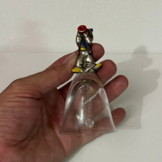 CLOPOTEL CRISTAL + Miniatura ARGINT CLOWN - RECUERDO - Italy - Vintage !