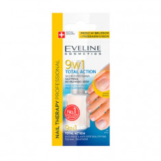 Balsam de unghii concentrat Eveline Cosmetics pentru unghiile picioarelor Total action 9 in 1 foto