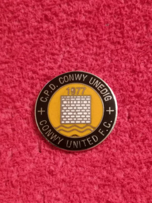 Insigna fotbal - CONWY UNITED FC (Tara Galilor) foto