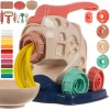 Set Creativ Plastilina Masina de Tocat, Instrumente de Modelare Multiple, 10 Culori Diferite de Pasta Modelatoare, Jucarie Educativa, Interactiva, pen