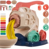 Set Creativ Plastilina Masina de Tocat, Instrumente de Modelare Multiple, 10 Culori Diferite de Pasta Modelatoare, Jucarie Educativa, Interactiva, pen