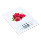 Cantar de bucatarie Heinner Raspberry, 5 kg, sticla securizata, control touch, tara, cantarire lichide