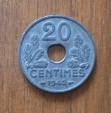 20 centimes 1942, Franța, zinc