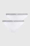 Emporio Armani Underwear tanga 2-pack culoarea alb