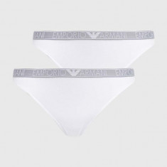 Emporio Armani Underwear tanga 2-pack culoarea alb