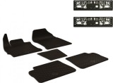 Set Covorase Auto Cauciuc Umbrella Pentru Toyota Auris (2013-2018) , 5 Pcs + Suport Numar Inmatriculare Mega Drive Simplu Set 2 Buc