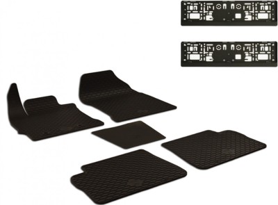 Set Covorase Auto Cauciuc Umbrella Pentru Toyota Auris (2013-2018) , 5 Pcs + Suport Numar Inmatriculare Mega Drive Simplu Set 2 Buc foto