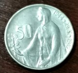 SV * Cehoslovacia 50 KORUN / COROANE 1947 * ARGINT, Europa
