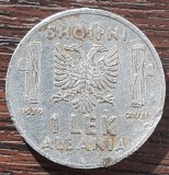 (M2570) MONEDA ALBANIA - 1 LEK 1939, OCUPATIE ITALIANA, VITTORIO EMANUELE III