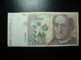 SPANIA 5000 PESETAS 1992 XF