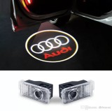 Set 2 Proiectoare LED Logo Portiere Audi, 7W CREE, A1 A3 A4 A5 A6 A7 A8 Q3 Q5 Q7 R8, Lumini Usa, Logo Marca