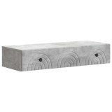 vidaXL Masă laterală montată pe perete Gri Beton 87,5 x 34,5 x 17 cm 898158