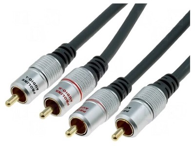 Cablu RCA Dual 1.2m Negru foto
