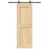 Ușă glisantă cu set de feronerie 80x210 cm, lemn masiv de pin