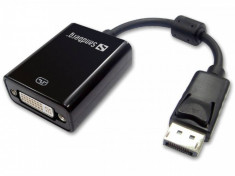 Adaptor Sandberg tip DisplayPort M- DVI F negru foto