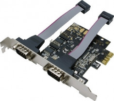 CARD adaptor LOGILINK, PCI-Express la 2 x SERIAL DB9M, &amp;quot;PC0031&amp;quot; foto