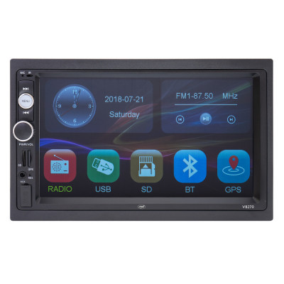 Navigatie multimedia PNI V8270 2 DIN cu GPS MP5, touch screen 7 inch, radio FM, Bluetooth, Mirror Link, AUX, USB, microSD foto