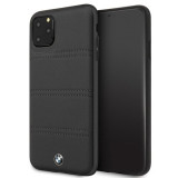 Cumpara ieftin Husa Cover BMW Leather Signature Horizontal pentru iPhone 11 Pro Max Black