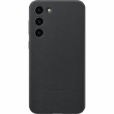 Husa de protectie Samsung Leather pentru Galaxy S23 Plus, Negru