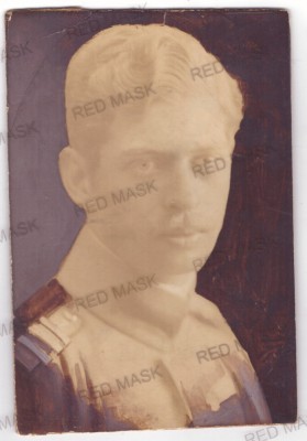 705 - King CAROL II, Photo board on 4 mm thick cardboard (21/14 cm) - old Photo foto