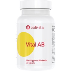 Vital AB Supliment Alimentar cu Multivitamine pentru Grupa Sanguina AB (90 tablete) - Calivita